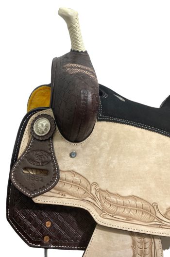 Double T PrariePlume Barrel Racer Saddle - 16 Inch #3